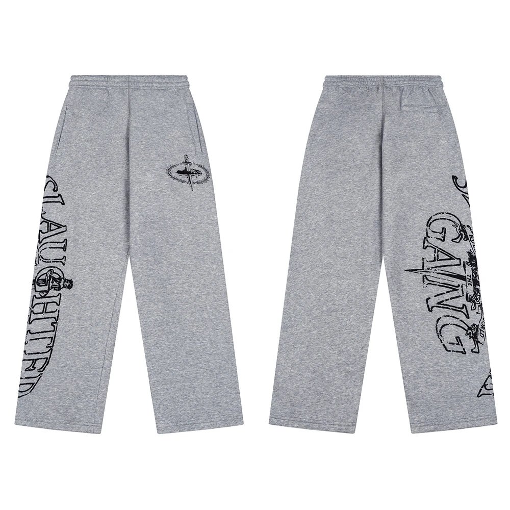 Corteiz Hoodies & Sweatshirts Logo-print hooded sweatshirt — 526 Gray trousers