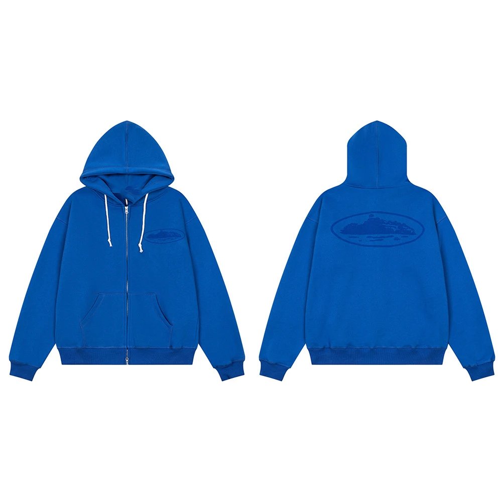 Corteiz Hoodies & Sweatshirts Logo-print hooded sweatshirt — 531 Blue