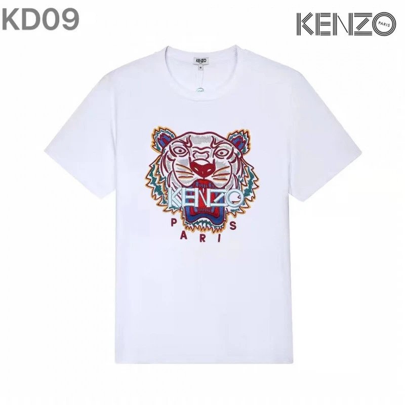 KENZO T-Shirts Tiger Embroidered T-Shirt — KD09