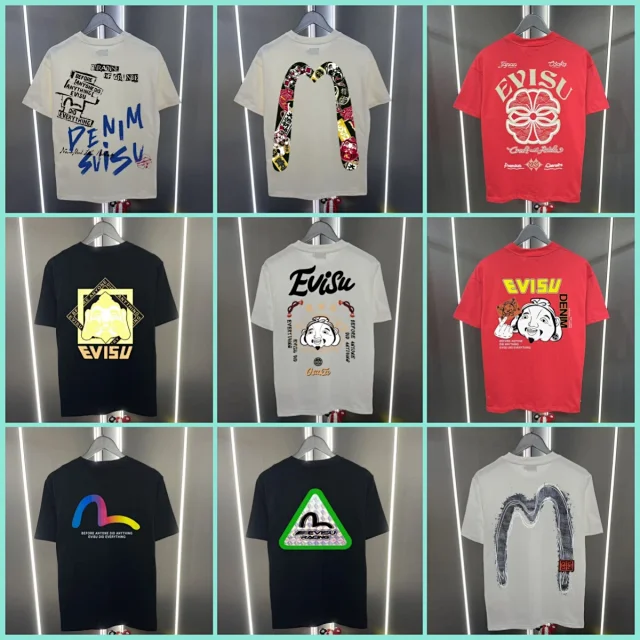 Evisu T-Shirts Graphic-print crew-neck product detail image 1