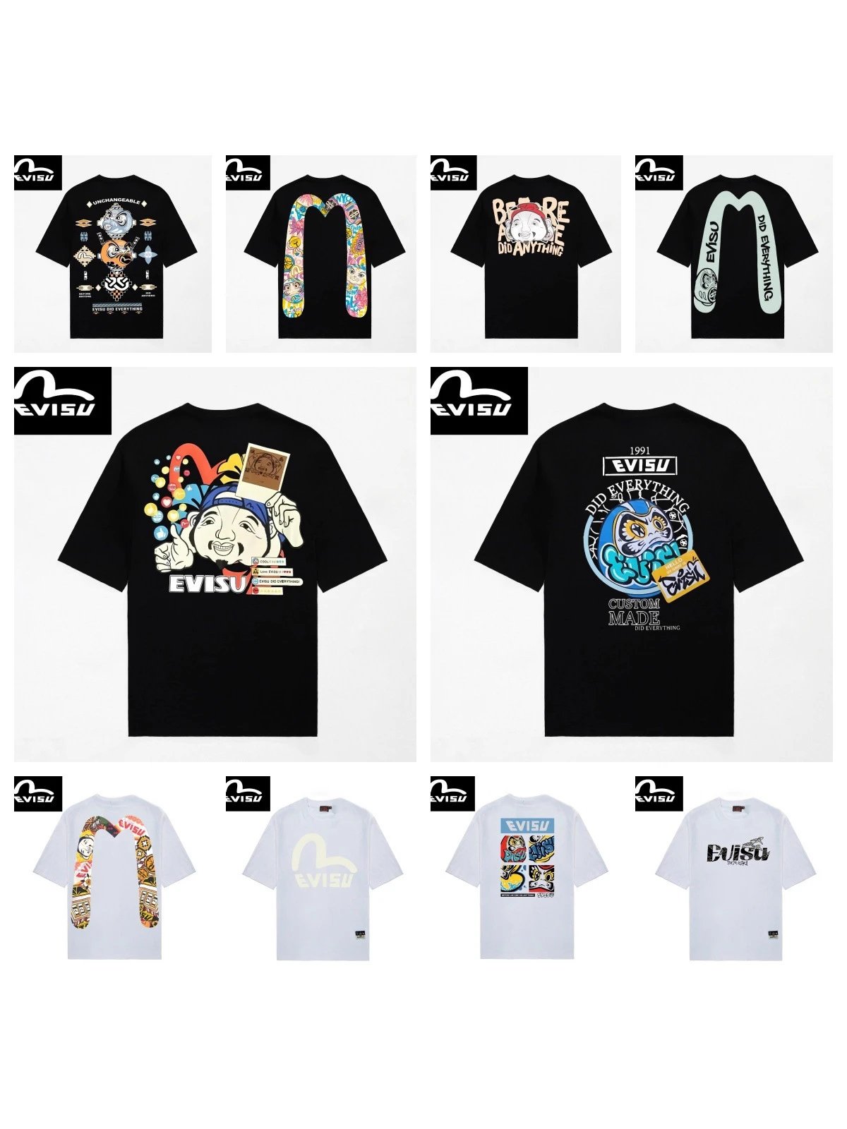  EVISU Men's Short-Sleeve T-Sh