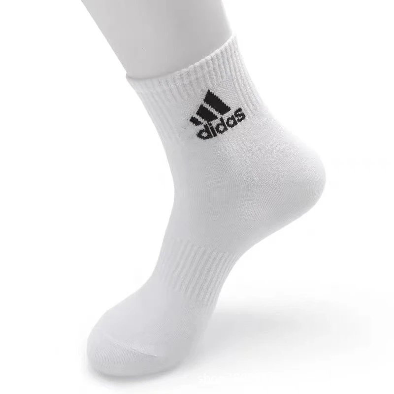 Adidas Classic Logo Socks Set White / Black / Gray Socks - 4