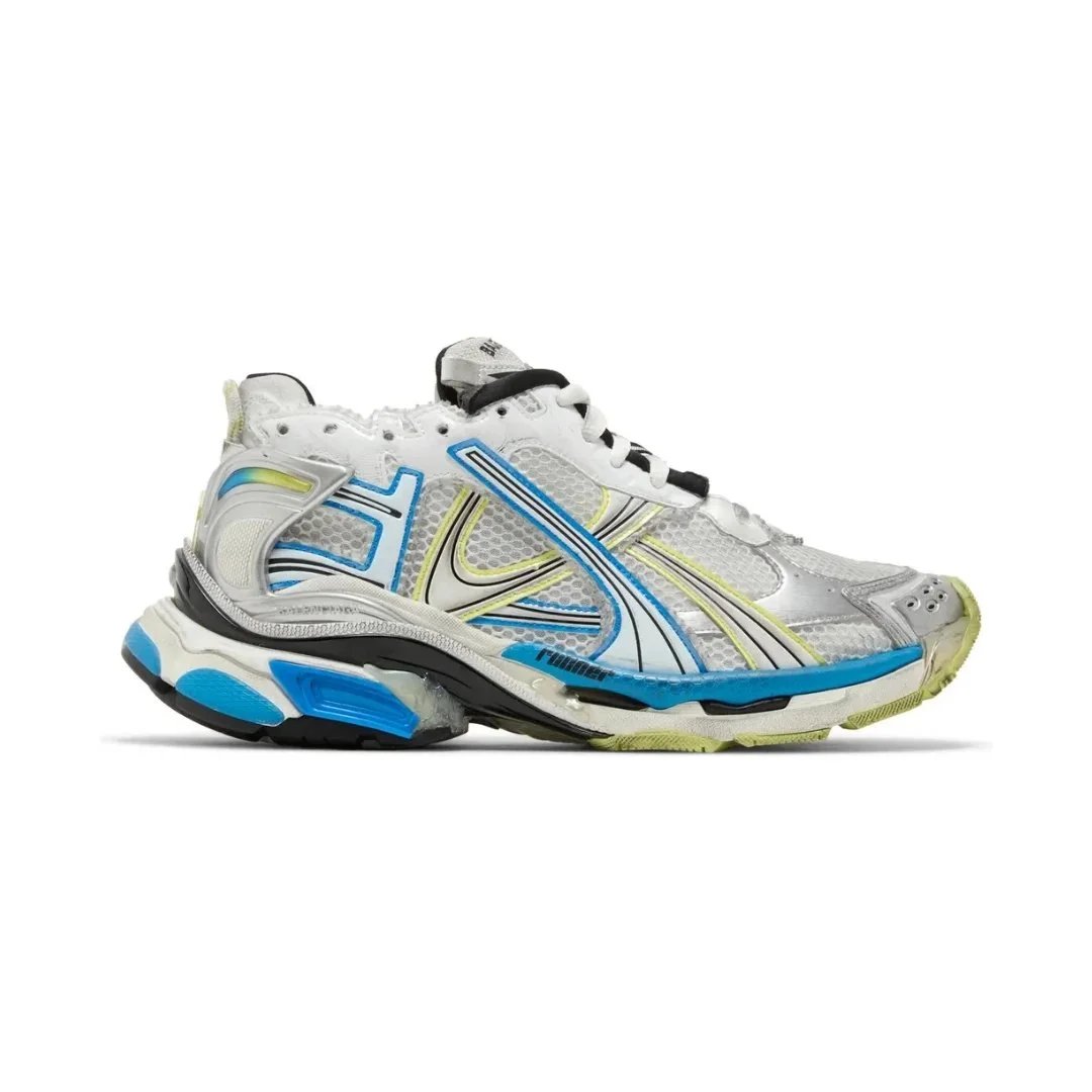 Balenciaga Sneakers Runner 7.5 — White Blue Yellow