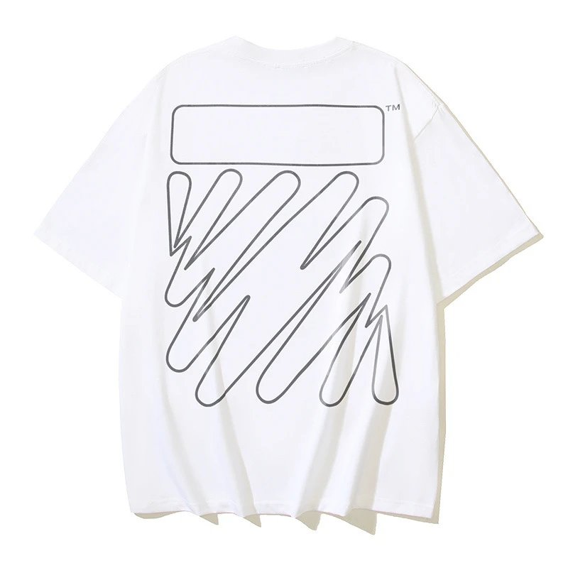Off-White T-Shirts Short-Sleeve Logo Graphic T-Shirt — 171 white
