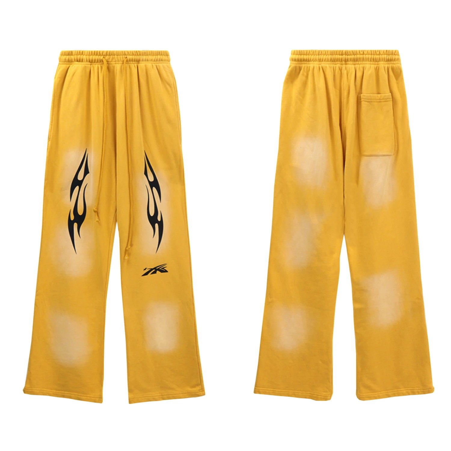 Hellstar Hoodies & Sweatshirts Graphic quarter-zip sweatshirt — 8173 Washed yellow