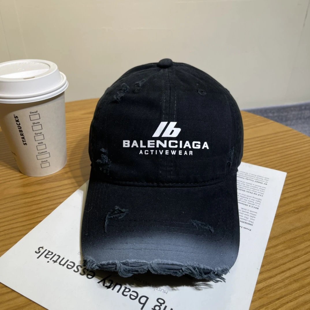 Balenciaga Hats Embroidered logo baseball cap — 03-2