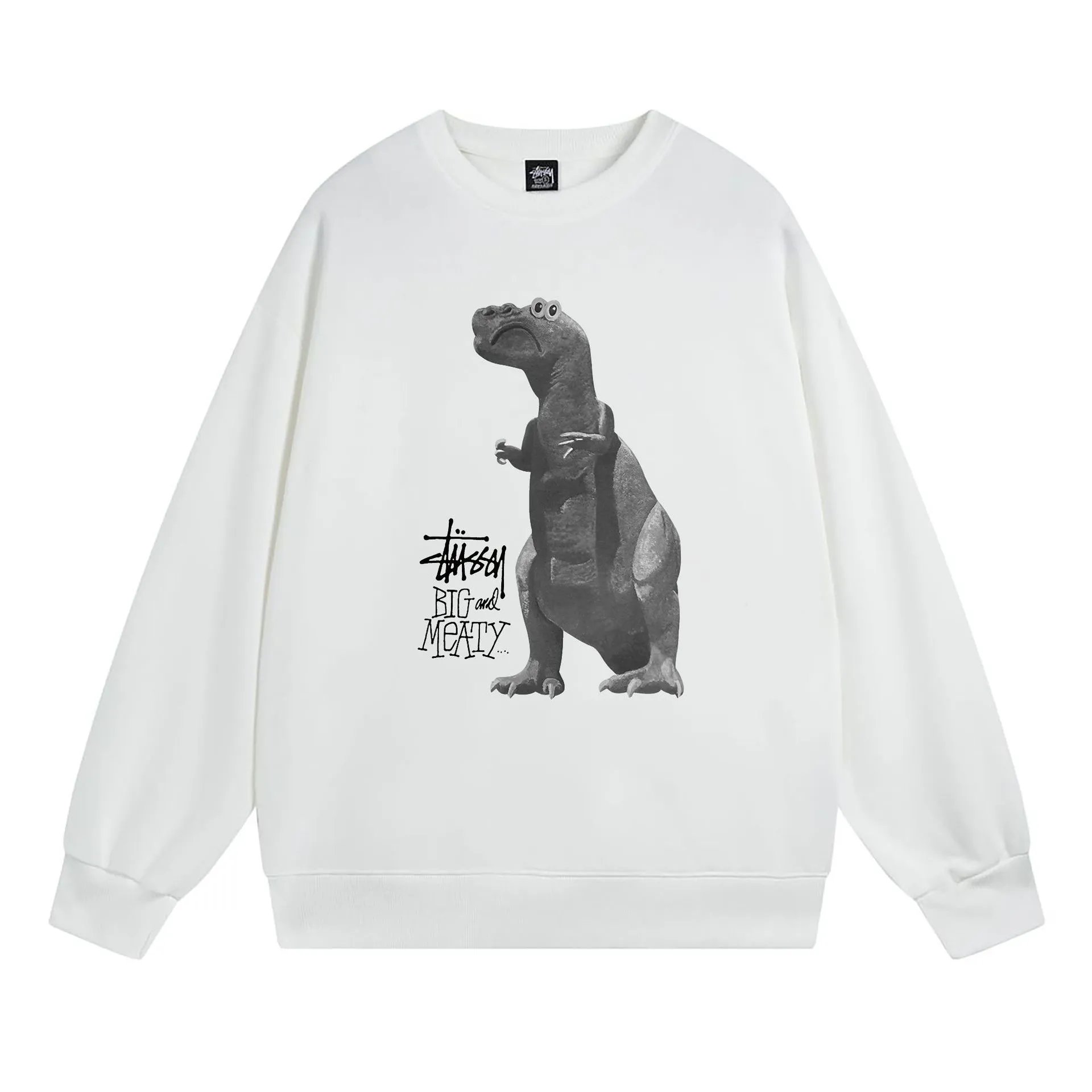 Stüssy Hoodies & Sweatshirts Crewneck Sweatshirt with Chengdu Chapter Graphic — 105 white