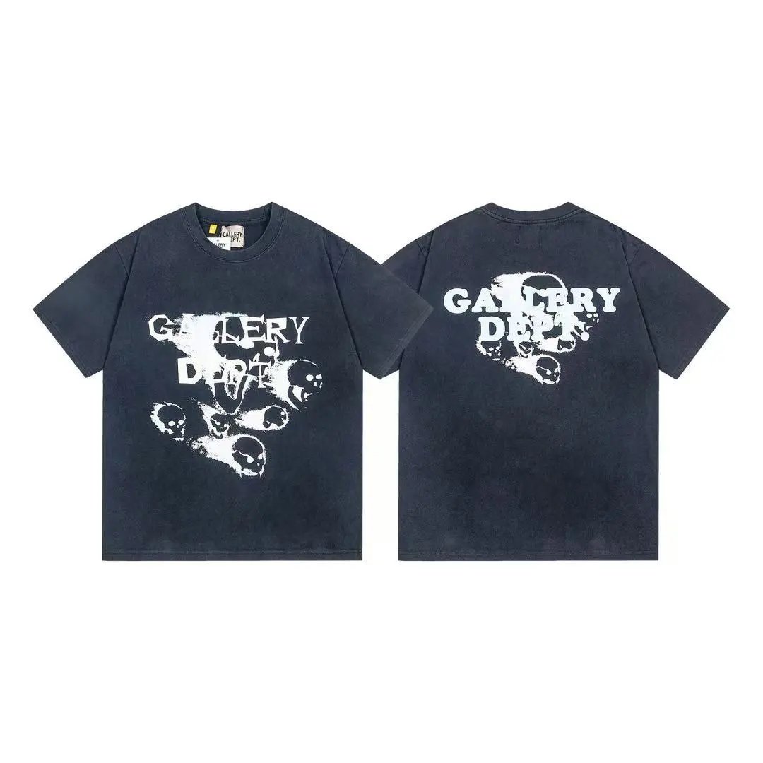 Gallery Dept. T-Shirts Graphic Tie-Dye Short-Sleeve T-Shirt — 490 black