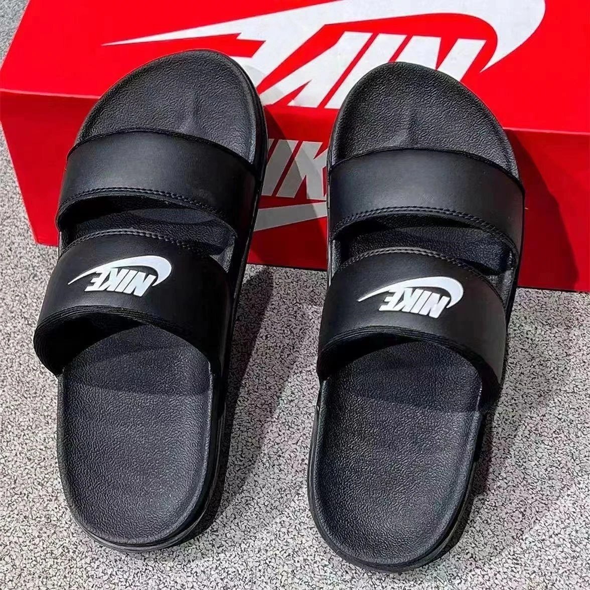 Nike Slippers Adjustable hook-and-loop slide — NK Black Ninja