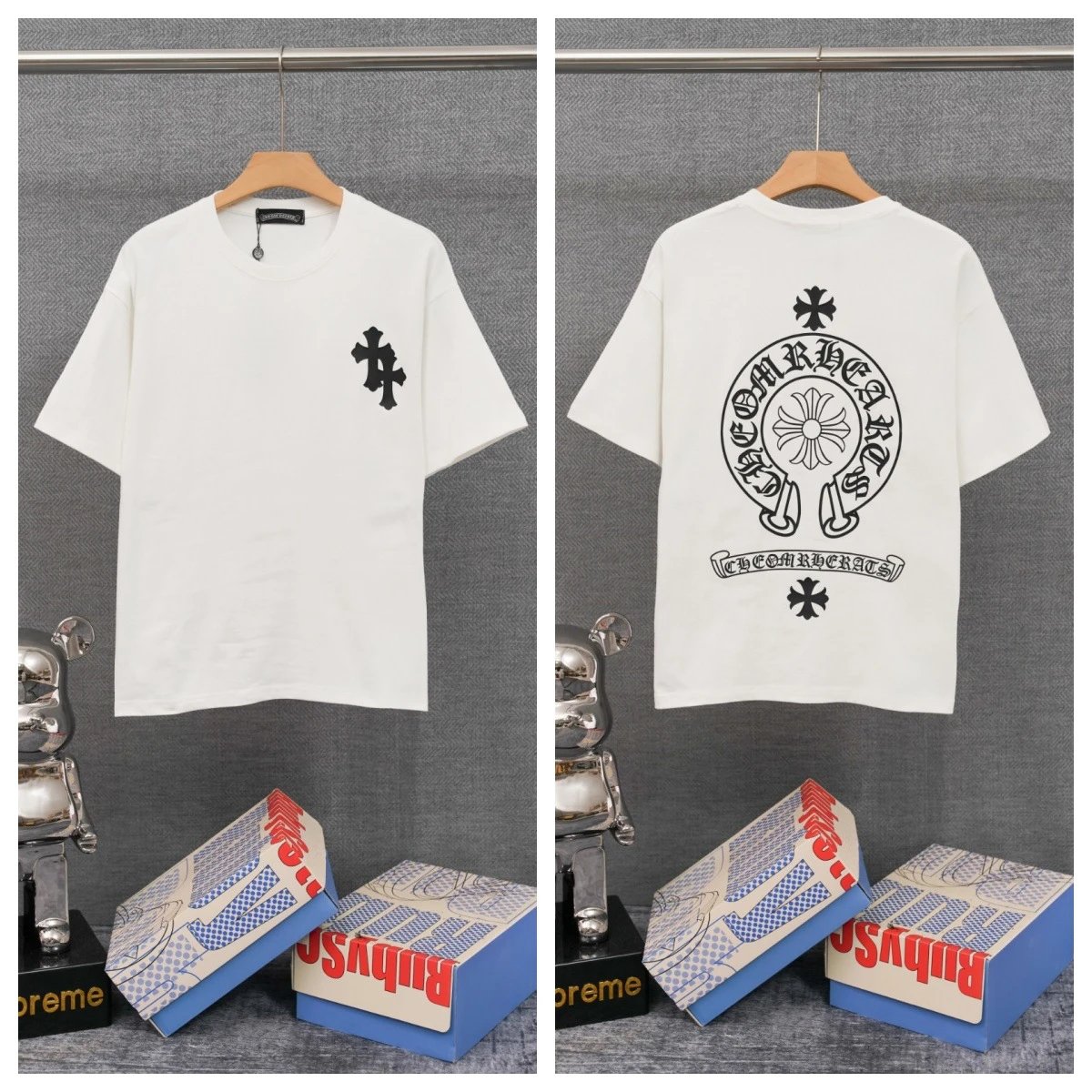 Chrome Hearts T-Shirts Graphic-print crewneck T-shirt — 18
