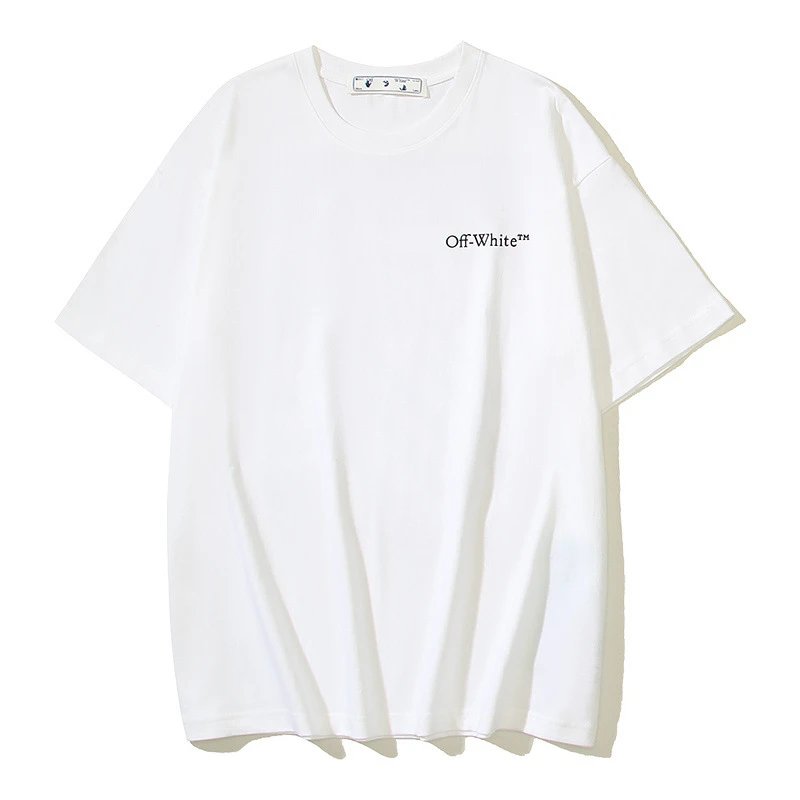 Off-White T-Shirts Short-Sleeve Logo Graphic T-Shirt — 109 white