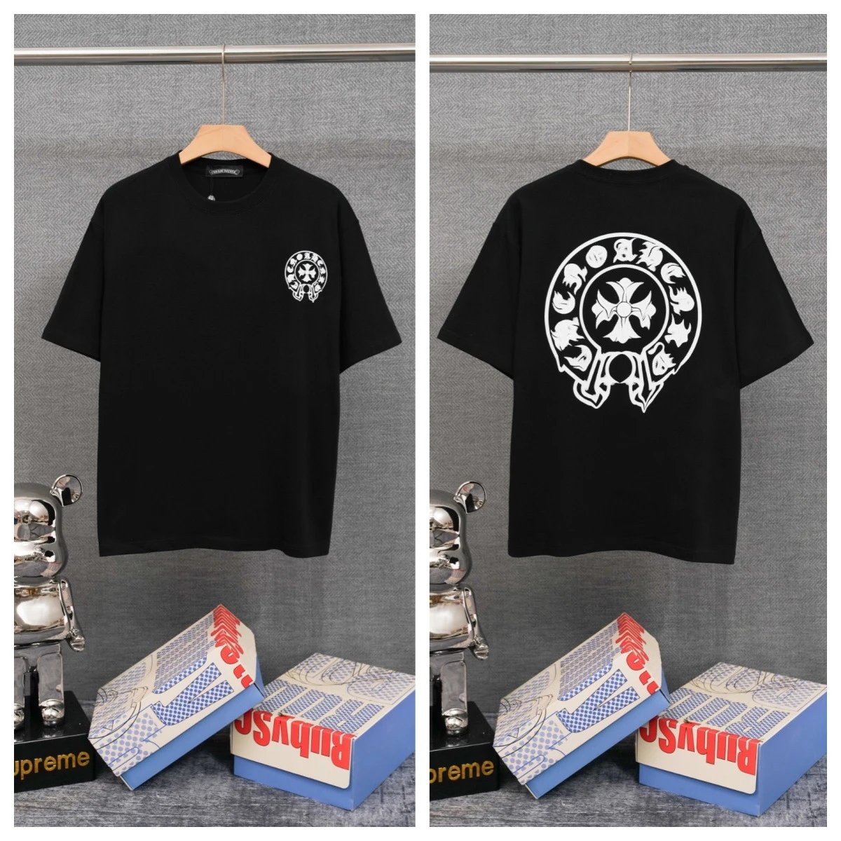 Chrome Hearts T-Shirts Graphic-print crewneck T-shirt — 6