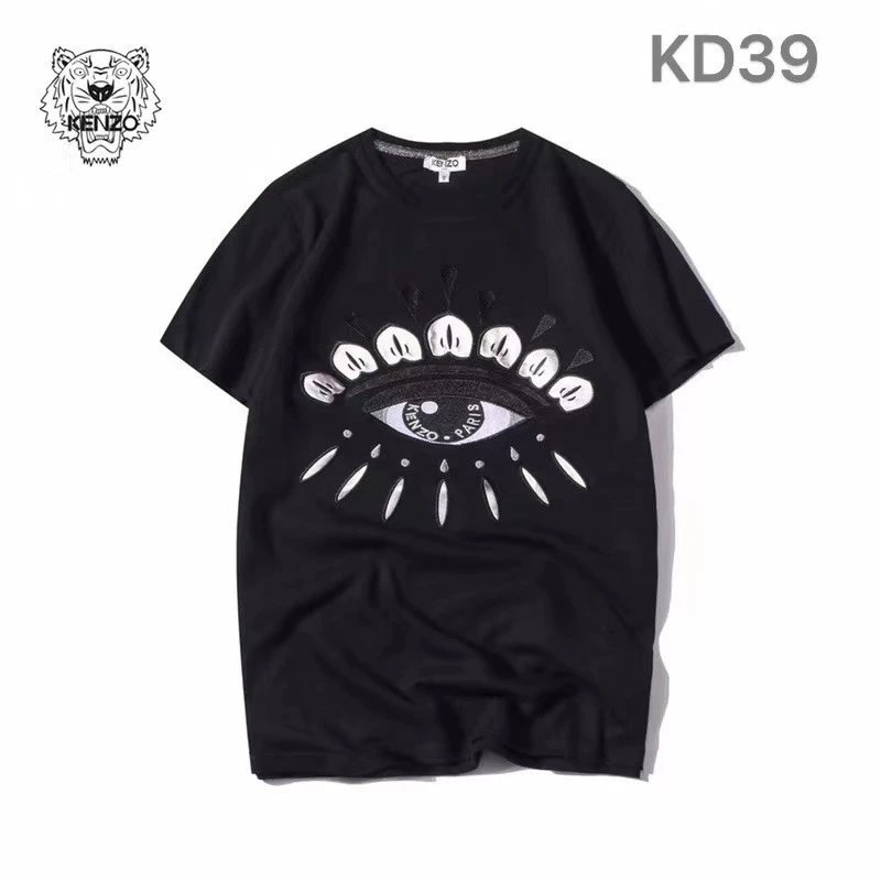KENZO T-Shirts Tiger Embroidered T-Shirt — KD39