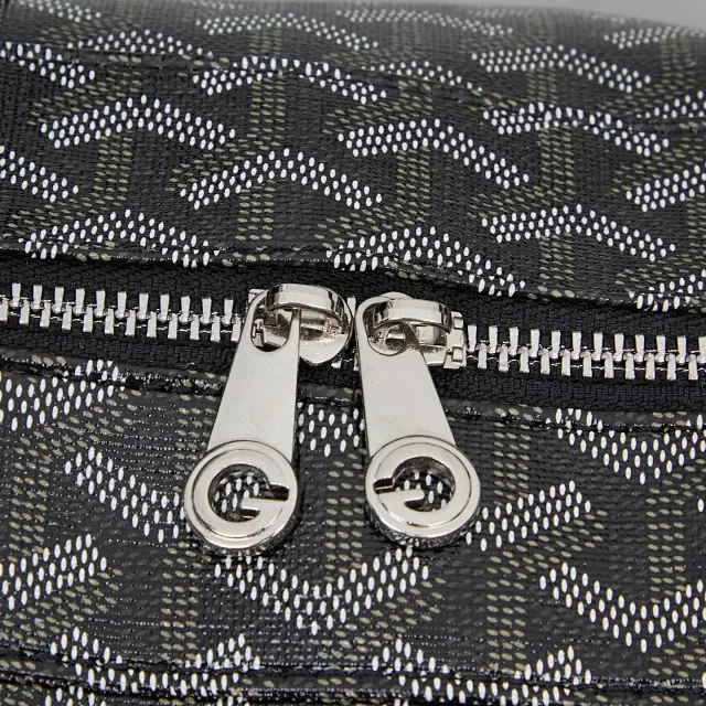 Goyard Backpacks Chevron-pattern flap backpack with top handle product detail image 16