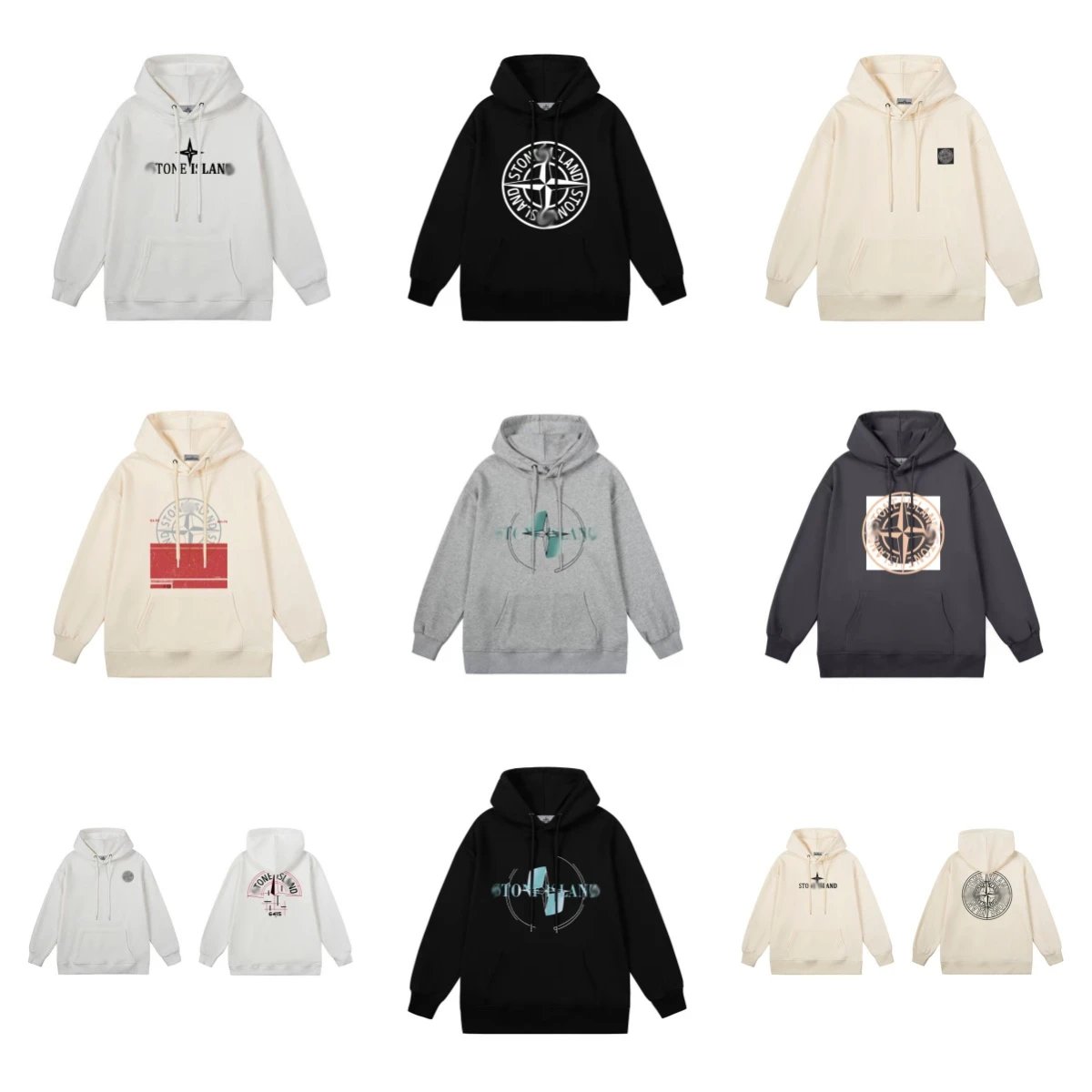 Stone Island Hooded Sweatshirt in Various Colors