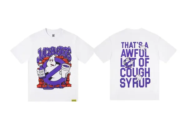 Design Juicebusters x Ghostbusters Parody White T-Shirt T-Shirts - 1