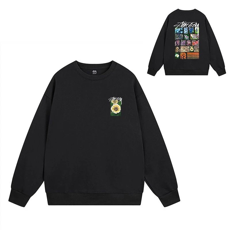 Stüssy Hoodies & Sweatshirts Crewneck Graphic Sweatshirt — 101 black