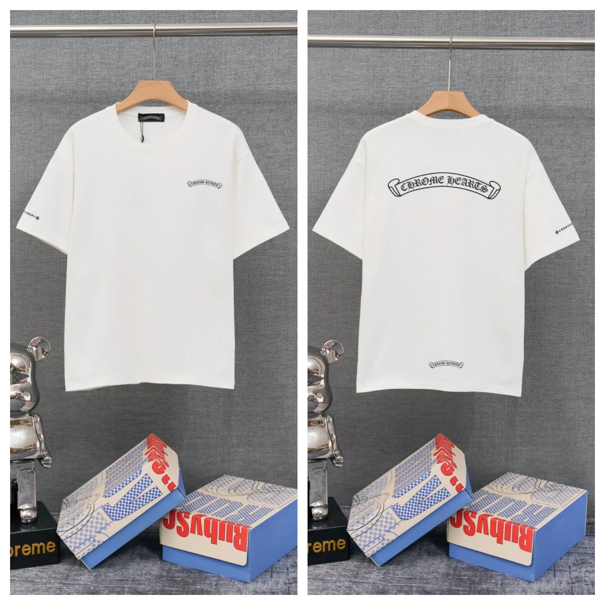 Chrome Hearts T-Shirts Graphic-print crewneck T-shirt — 31