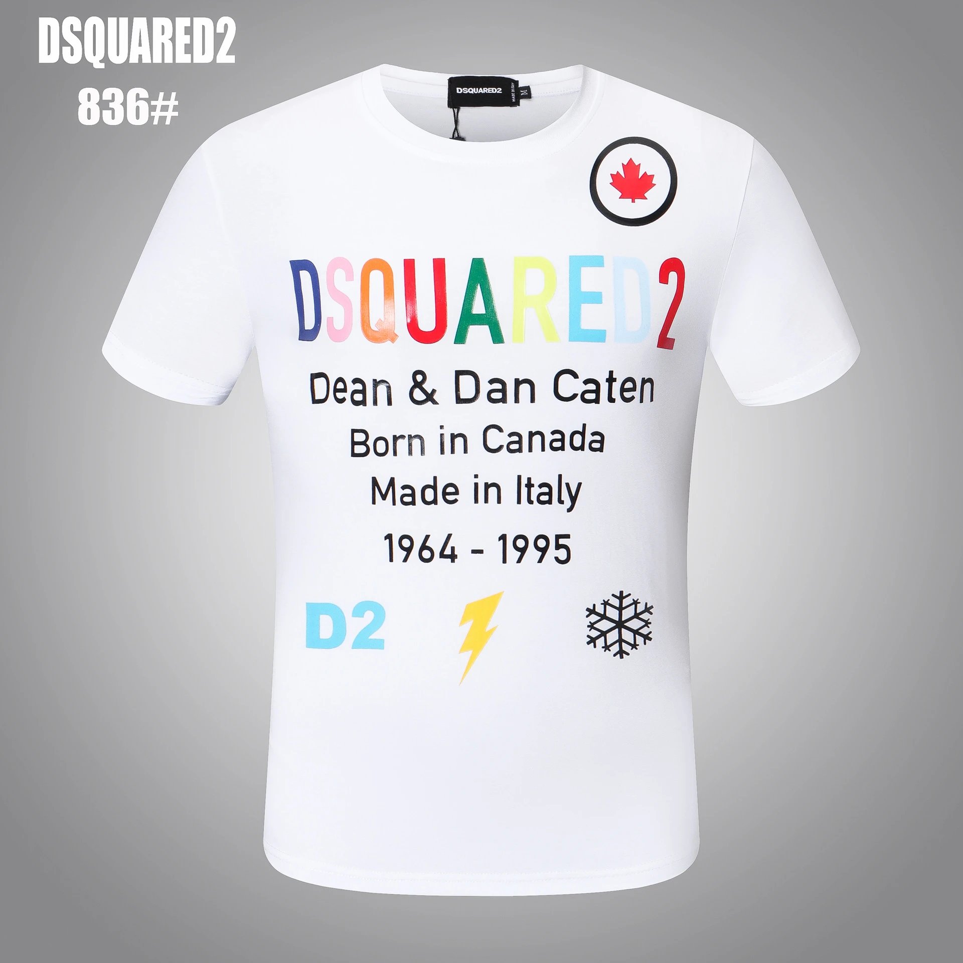Dsquared2 T-Shirts Graphic Print — DT 836 white