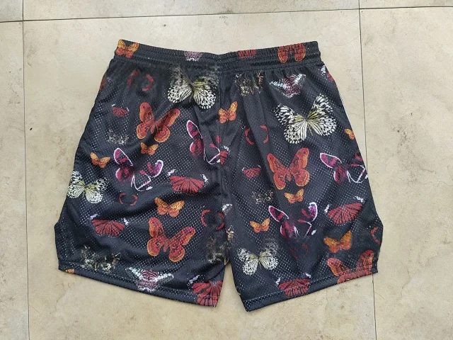Ryoko Rain Shorts Mesh Drawstring Graphic Print product detail image 8