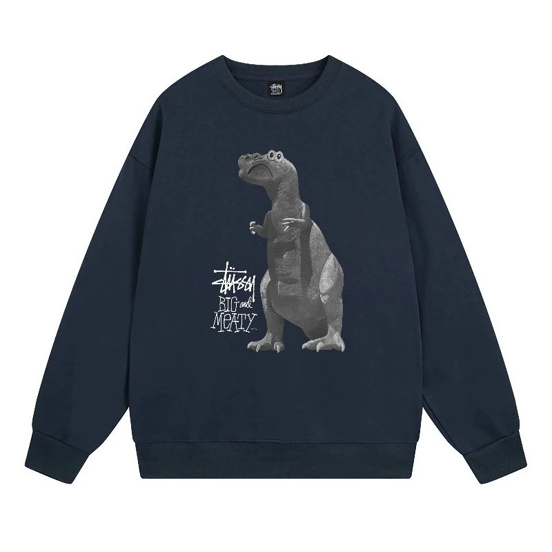 Stüssy Hoodies & Sweatshirts Crewneck Sweatshirt with Chengdu Chapter Graphic — 105 Navy