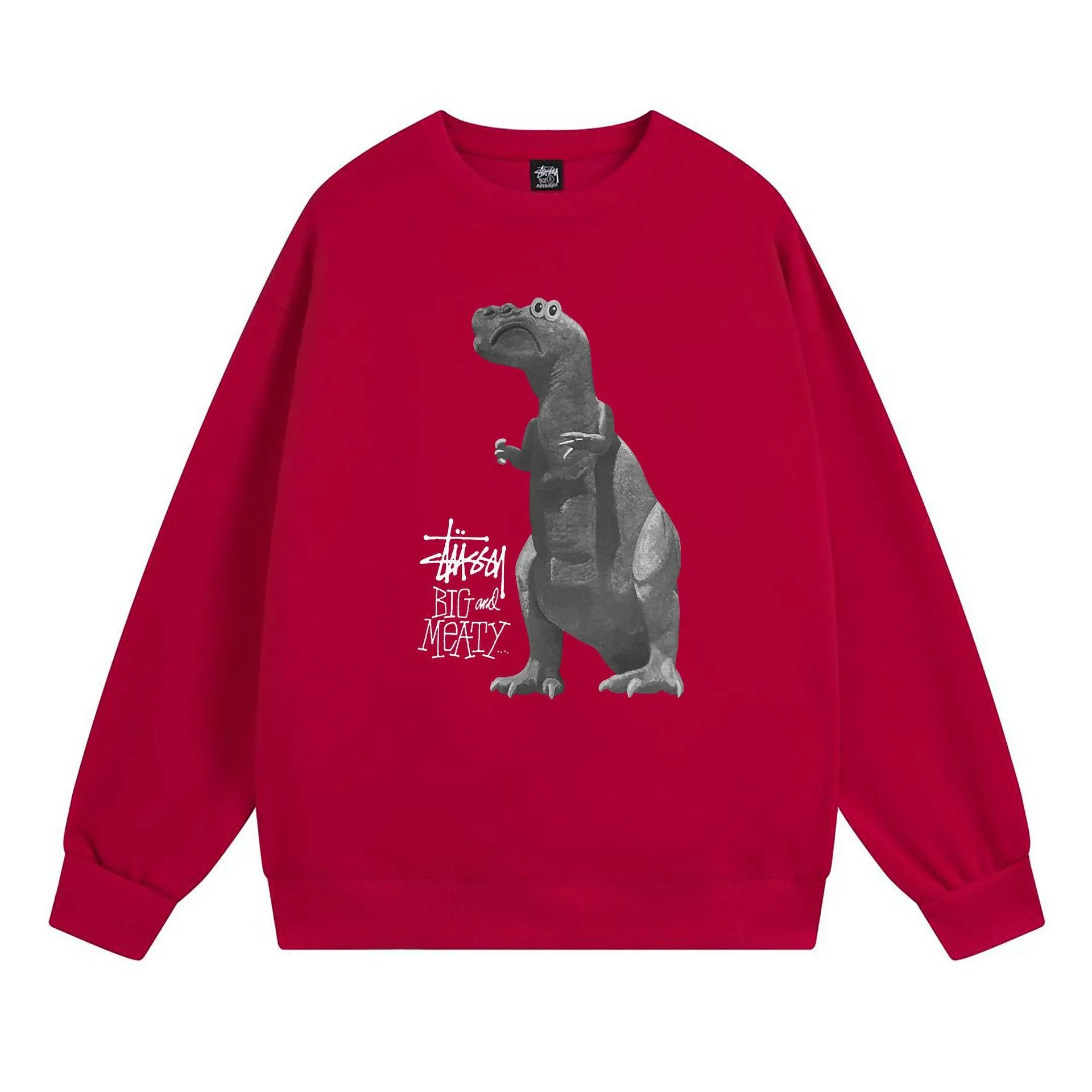Stüssy Hoodies & Sweatshirts Crewneck Sweatshirt with Chengdu Chapter Graphic — 105 red