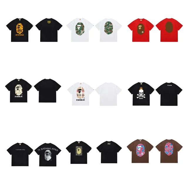 BAPE T-Shirts Short-Sleeve Ape Head Graphic product detail image 1