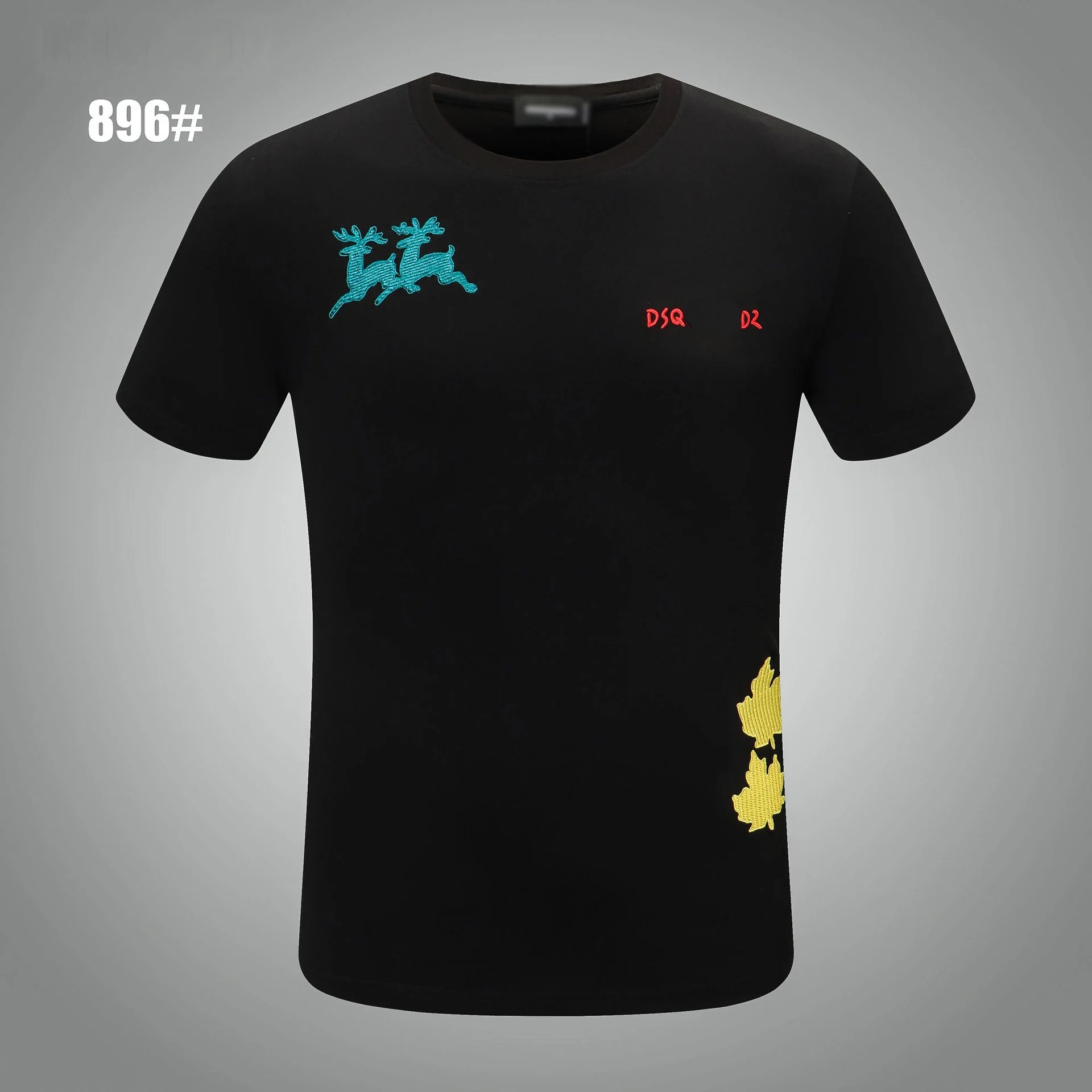 Dsquared2 T-Shirts Graphic Print — DT 896 black