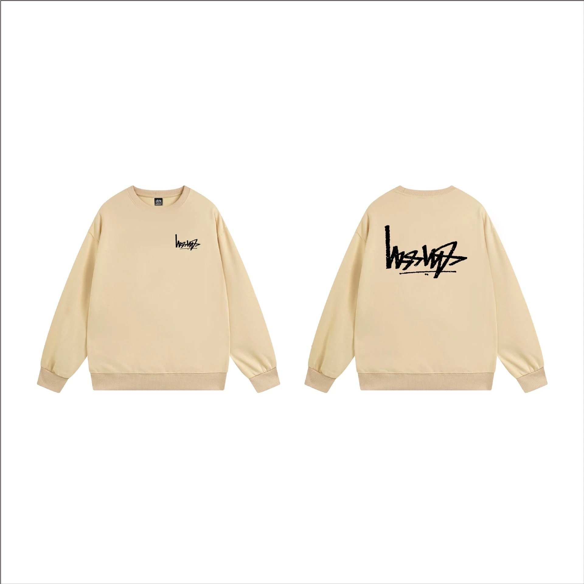 Stüssy Hoodies & Sweatshirts Crewneck Graphic Sweatshirt — 106 Apricot Color