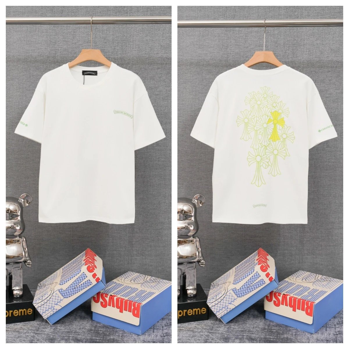 Chrome Hearts T-Shirts Graphic-print crewneck T-shirt — 25
