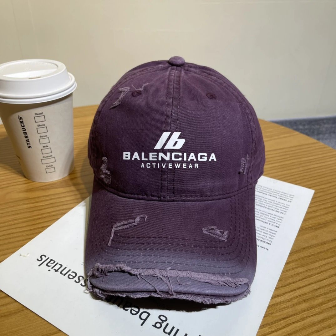 Balenciaga Hats Embroidered logo baseball cap — 03-5