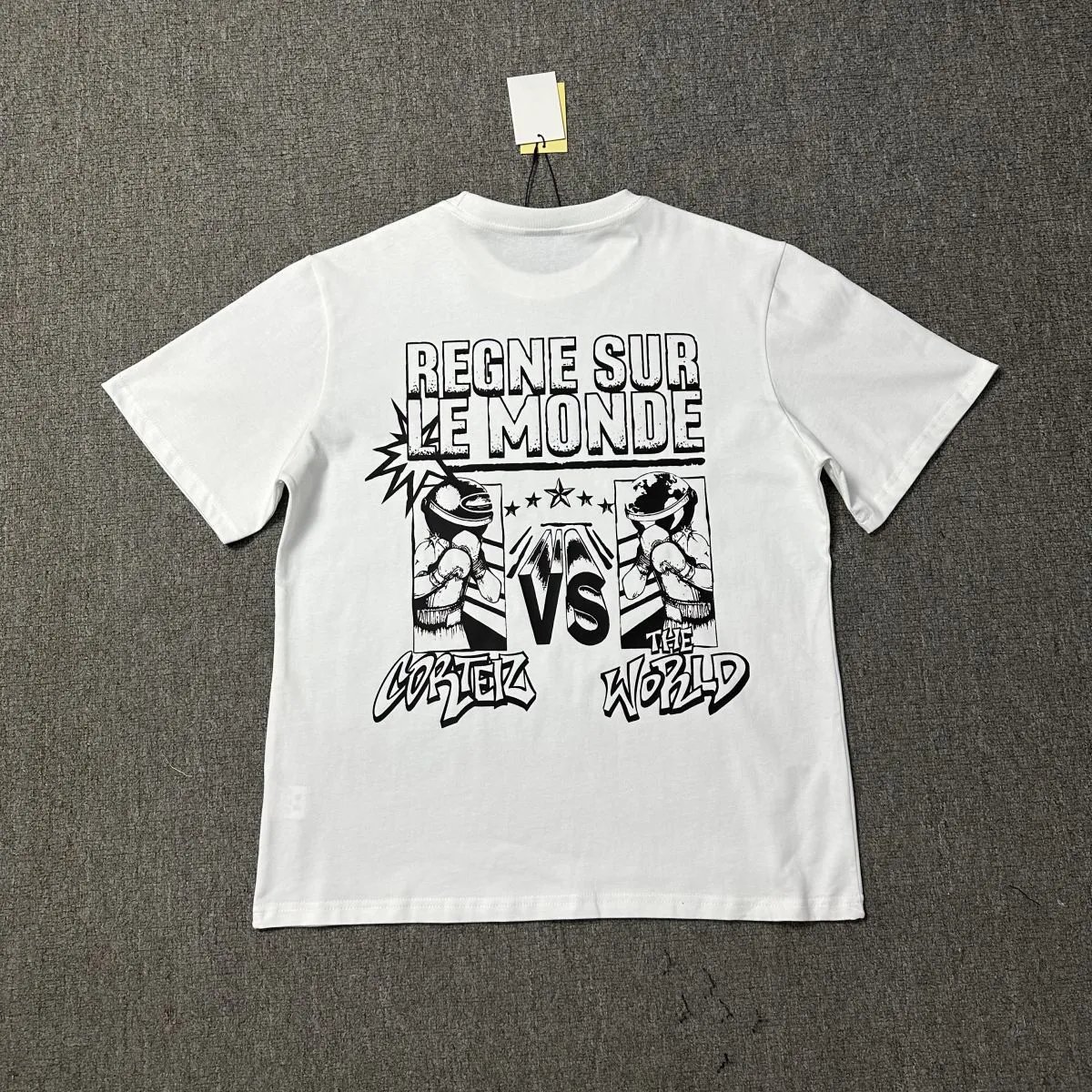 Corteiz T-Shirts Short-Sleeve Graphic Print — 3132 White