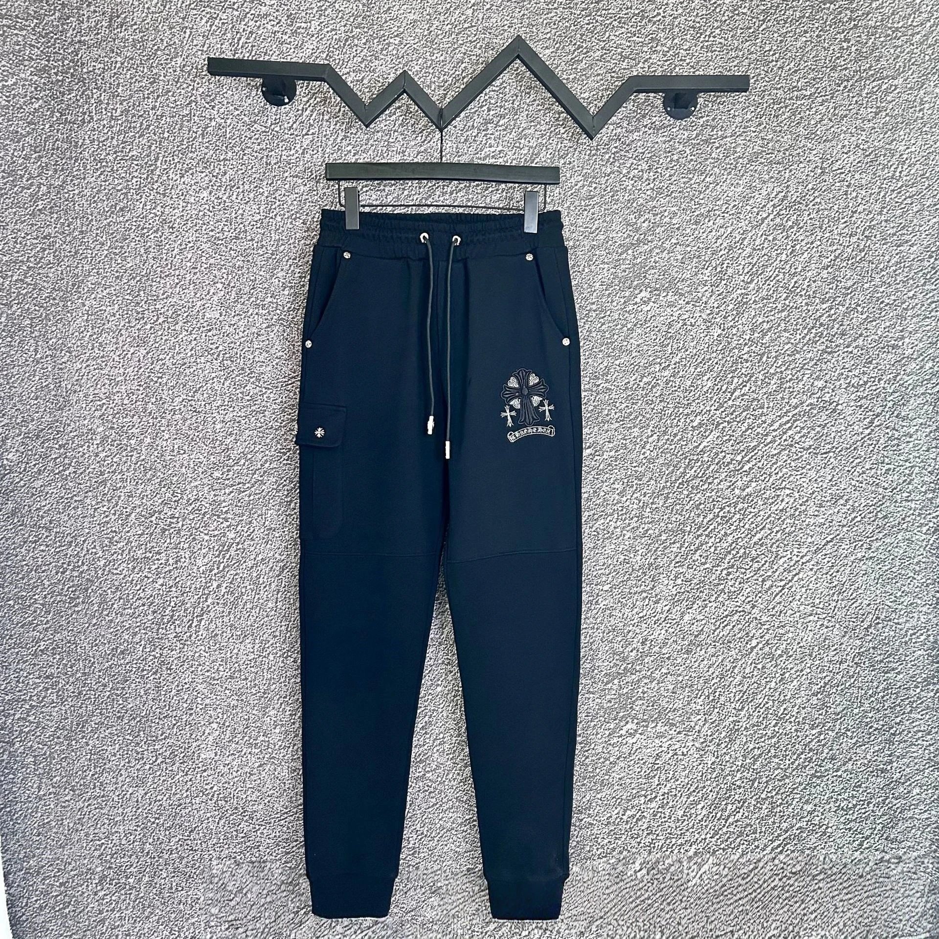 Chrome Hearts Trousers Drawstring Sweatpants with Cross Motifs — B901