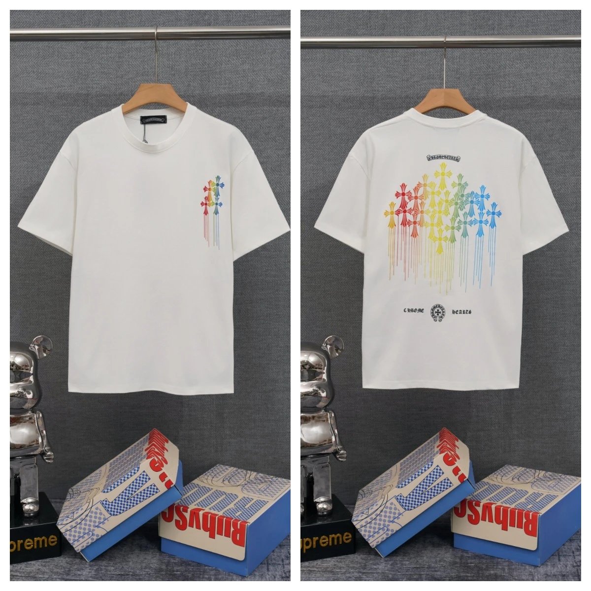 Chrome Hearts T-Shirts Graphic-print crewneck T-shirt — 39