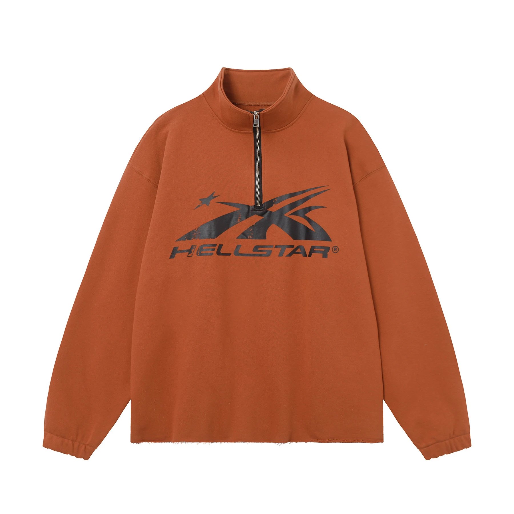 Hellstar Hoodies & Sweatshirts Graphic quarter-zip sweatshirt — 3272 Retro Red