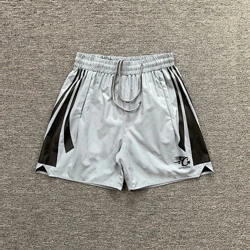 Corteiz Shorts Drawstring fleece with kangaroo pockets — gray 8397#