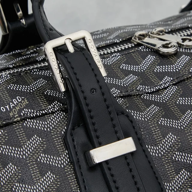 Goyard Backpacks Chevron-pattern flap backpack with top handle product detail image 15