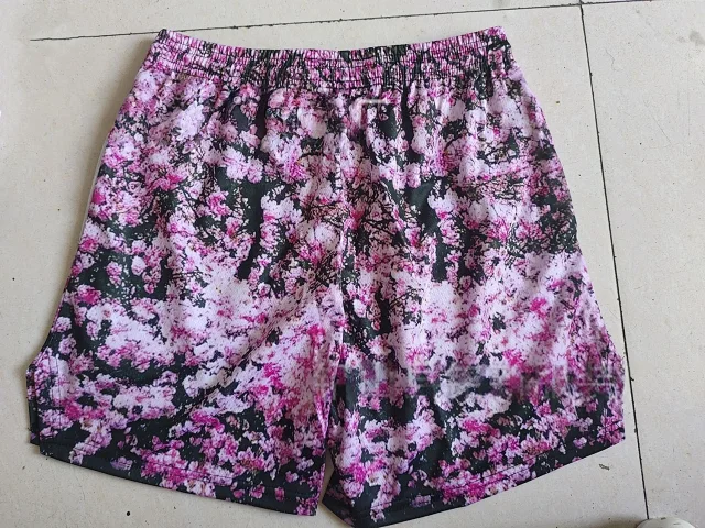 Ryoko Rain Shorts Mesh Drawstring Graphic Print product detail image 5