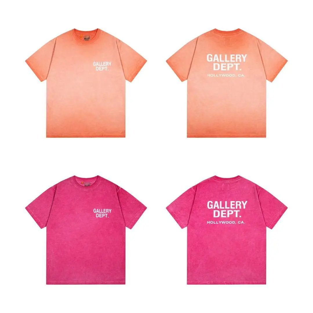 Gallery Dept. T-Shirts Graphic Tie-Dye Short-Sleeve T-Shirt — 497 Pink