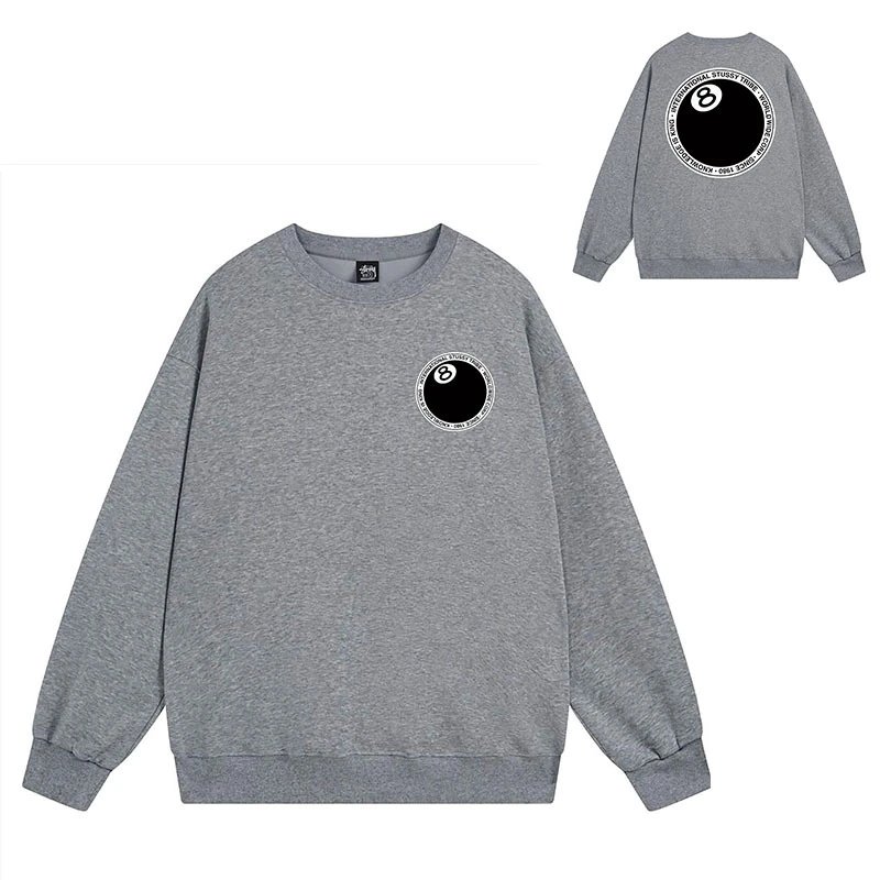 Stüssy Hoodies & Sweatshirts Crewneck Sweatshirt with Chengdu Chapter Graphic — 106 Dark Gray
