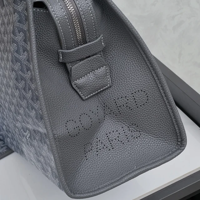 Goyard Backpacks Chevron-pattern flap backpack with top handle product detail image 48