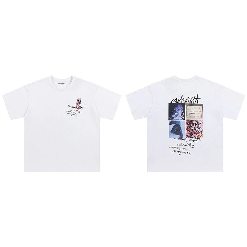 Carhartt T-Shirts Logo Print — 8028 white