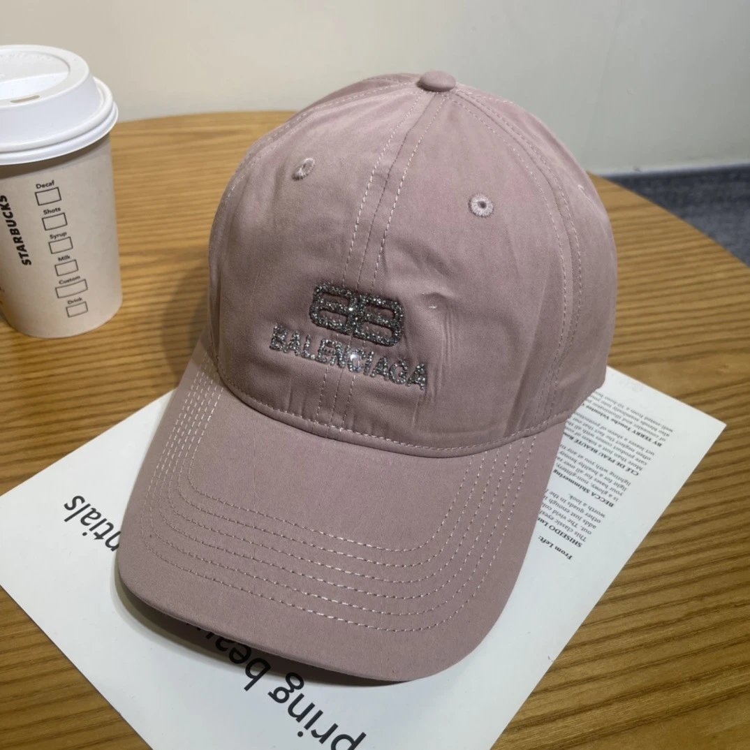 Balenciaga Hats Embroidered logo baseball cap — 10-4