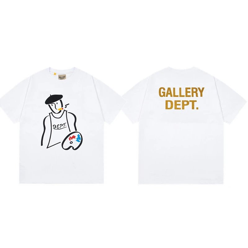 Gallery Dept. T-Shirts Graphic Print Short-Sleeve T-Shirt — 455 white