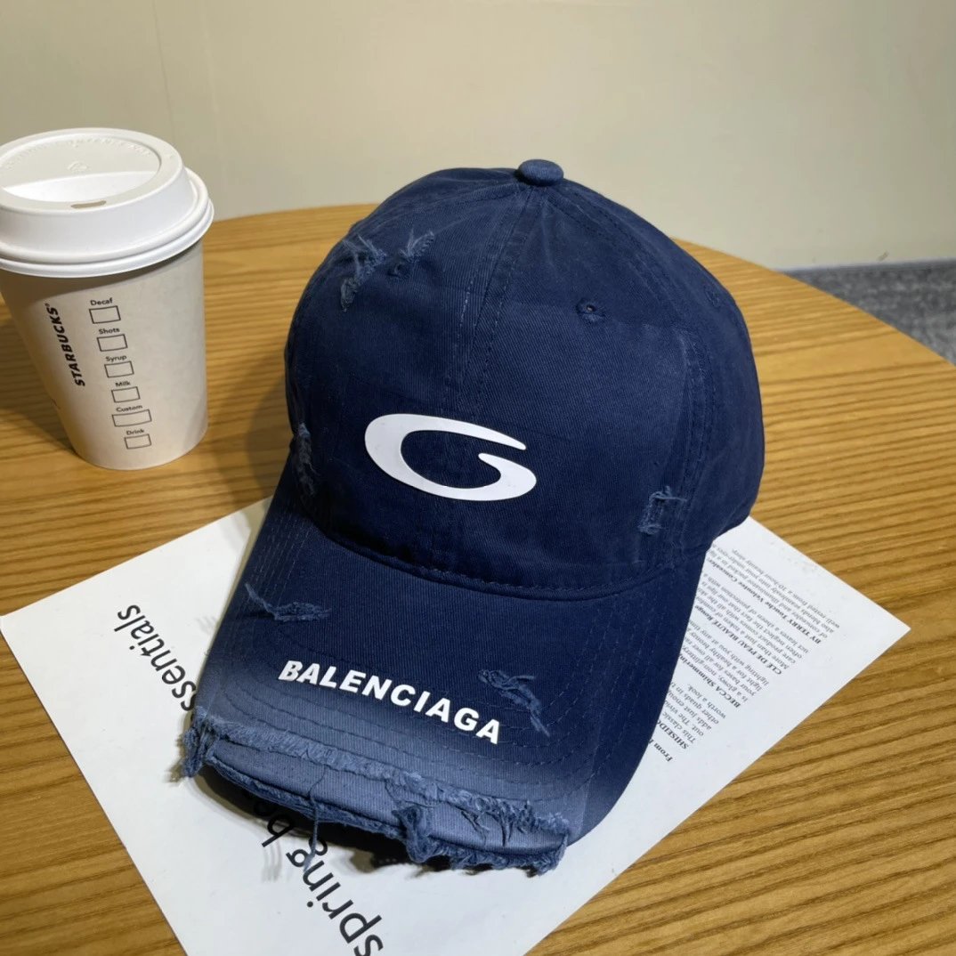 Balenciaga Hats Embroidered logo baseball cap — 05-1