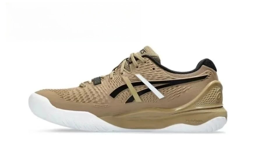 Asics Gel-Resolution 9 White / Navy / Lime Green Tennis Shoes Running Shoes - 6