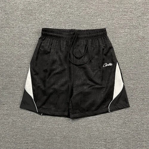 Corteiz Shorts CRTZ logo graphic drawstring — 3269 black