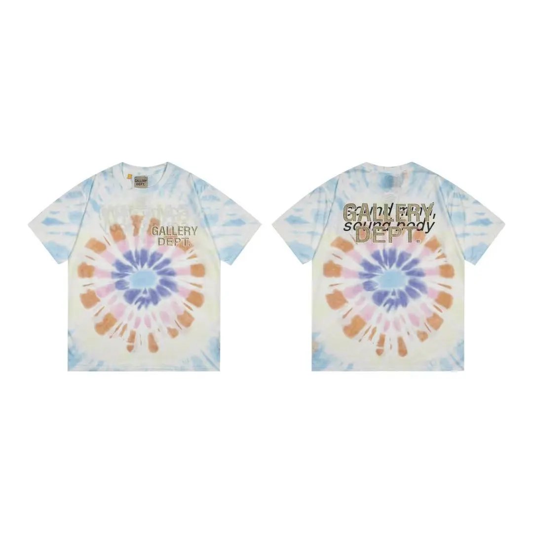 Gallery Dept. T-Shirts Graphic Tie-Dye Short-Sleeve T-Shirt — 515 color matching