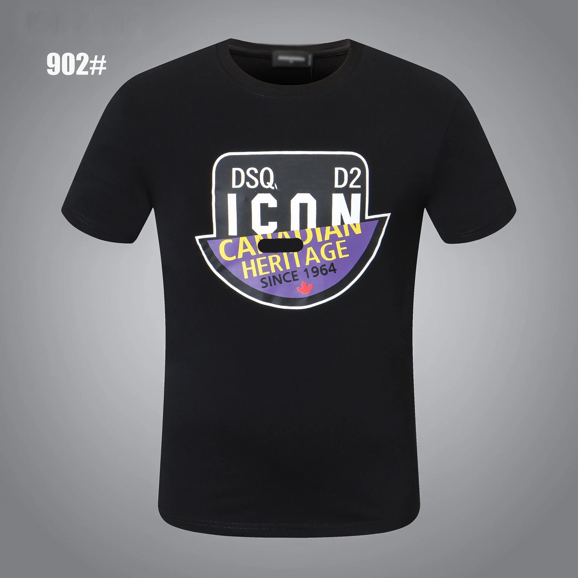 Dsquared2 T-Shirts Graphic Print — DT 902 black