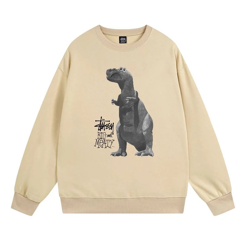 Stüssy Hoodies & Sweatshirts Crewneck Sweatshirt with Chengdu Chapter Graphic — 105 Apricot Color